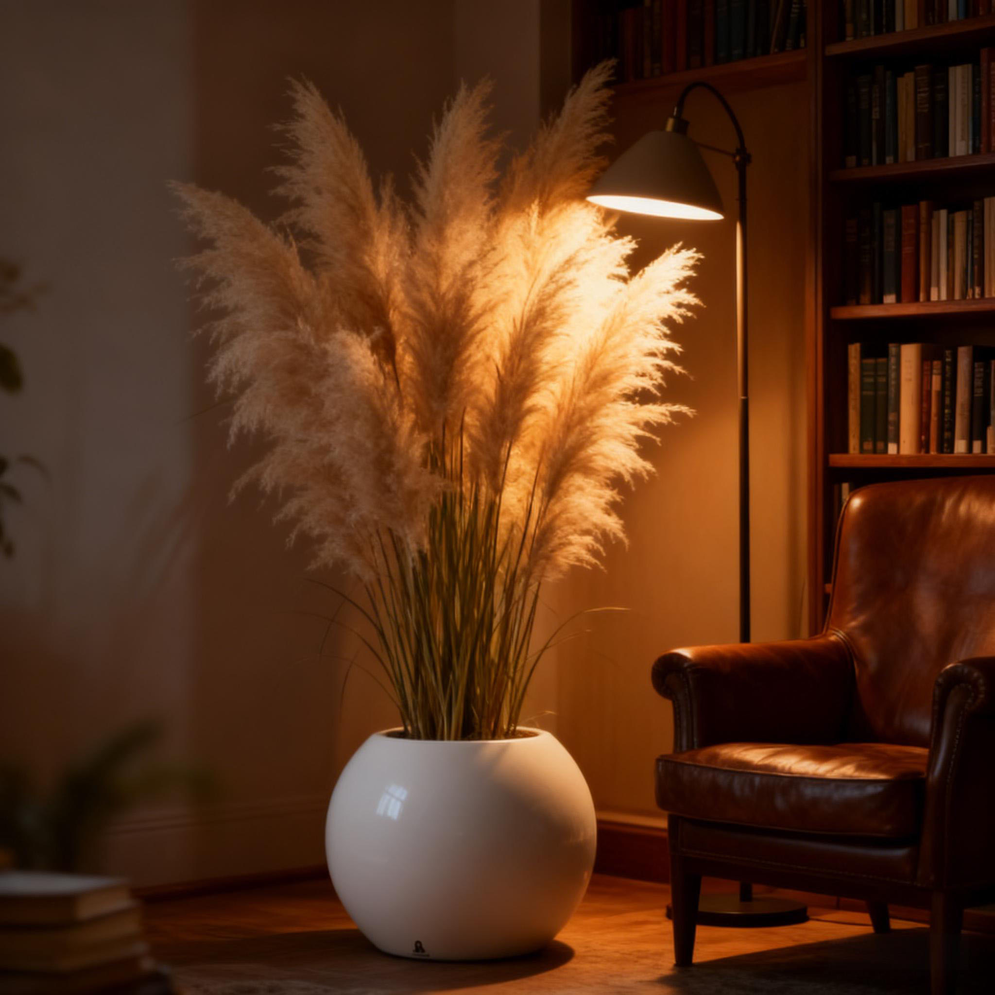 Polyurethane Spherical Planter– IndoorOutdoor Flower Pot for Home Balcony, Office & Commercial