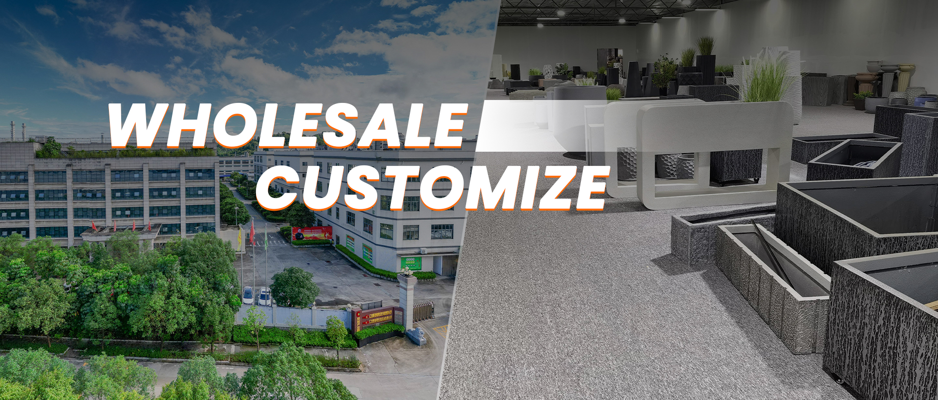 Wholesale and customize commercial and garden planters