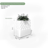 Diamond Geo Vertical Rectangular Planter Collection