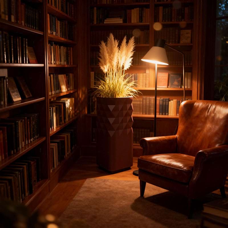 Diamond-Textured Vertical Indoor Planter