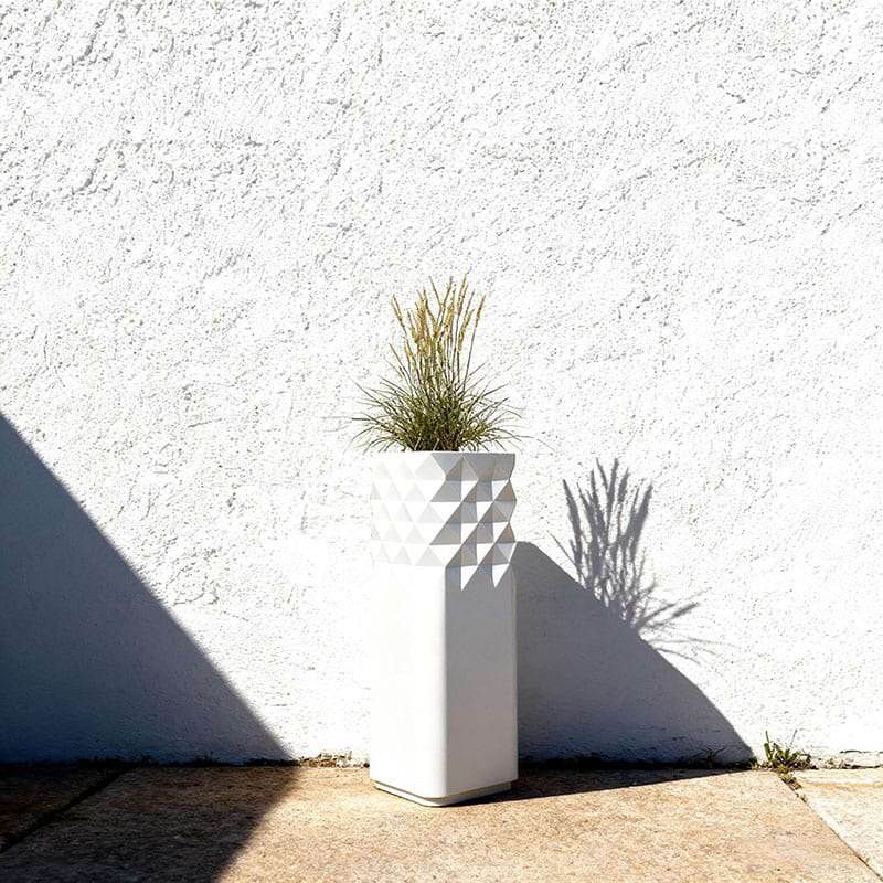 Diamond-Textured Vertical Indoor Planter