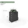 Diamond Geo Vertical Rectangular Planter Collection