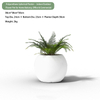 Polyurethane Spherical Planter– IndoorOutdoor Flower Pot for Home Balcony, Office & Commercial