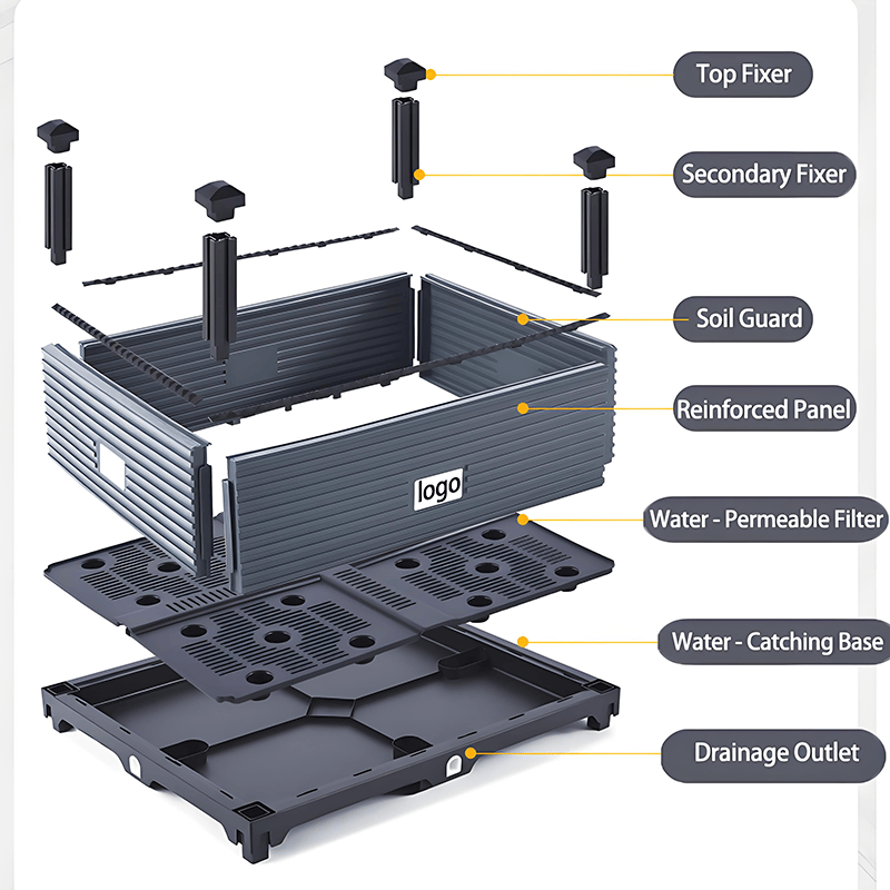 Modular Balcony Planter with Drainage
