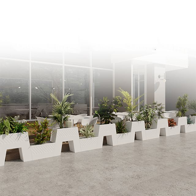 SKU_ White Shop Outdoor Flower Box